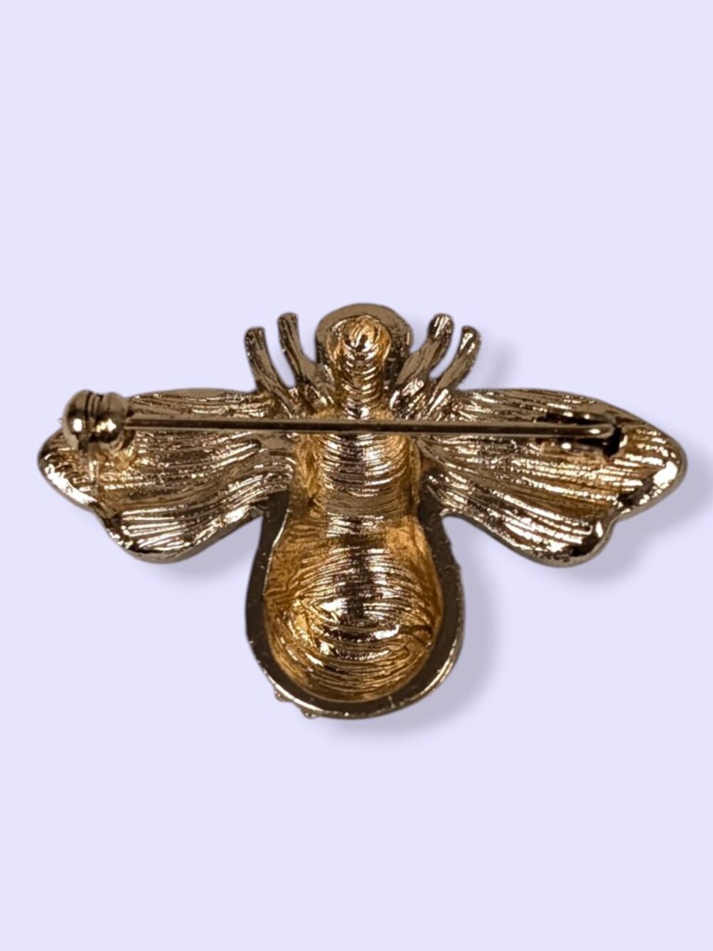 Bumpy Rhinestone Bee Brooch - Picture 4 of 6
